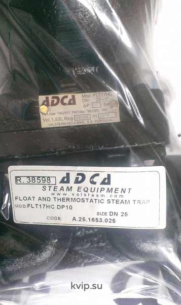ADCA FLT17HC DN 1HC DN 25HC Конденсатоотводчик поплавковый ADCA FLT17HC DN 1HC DN 25HC Конденсатоотводчик поплавковый