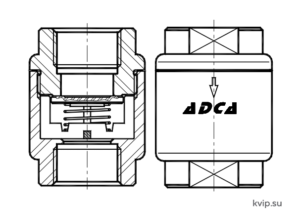 ADCA RT25 клапан обратный_Р1