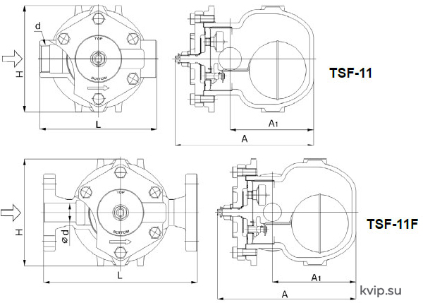 Yoshitake TSF-11F Поплавковый конденсатоотводчик_Р1