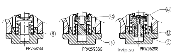 ADCA PRV PRV252SS(G) - PRW252SS Регулятор давления пара после себя нержавеющий