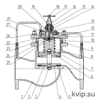 АЗ АТОМ ATLANT DN25 PN16 Регулятор давления после себя пилотный АЗ АТОМ ATLANT DN25 PN16 Регулятор давления после себя пилотный