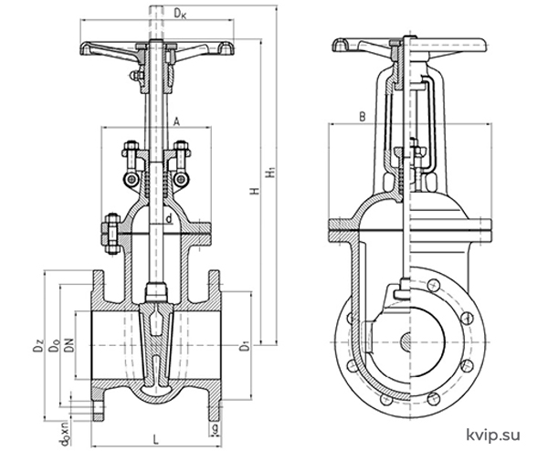 ANDREX DP-GN-209R DN50-400 PN10 Задвижка для серной кислоты_Р1