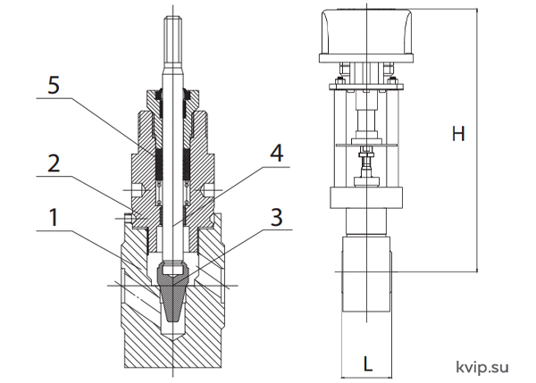 АСТА Р642 DN15-25 PN160 Клапан регулирующий межфланцевый_Р1